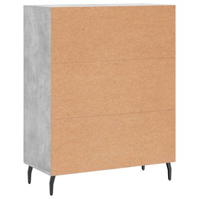 vidaXL Sideboard Concrete Grey 69.5x34x90 cm Engineered Wood