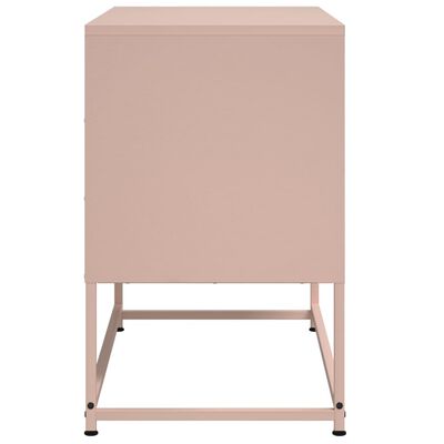 vidaXL TV Cabinet Pink 68.5x39x60.5 cm Steel