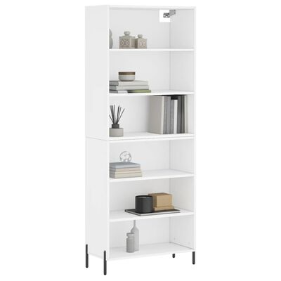 vidaXL Highboard White 69.5x32.5x180 cm Engineered Wood