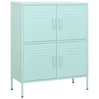 vidaXL Storage Cabinet Mint 80x35x101.5 cm Steel