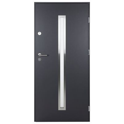 vidaXL Front Door Anthracite 110x207.5 cm Aluminium