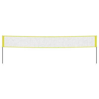 vidaXL Volleyball Net Yellow and Black 823x244 cm PE Fabric