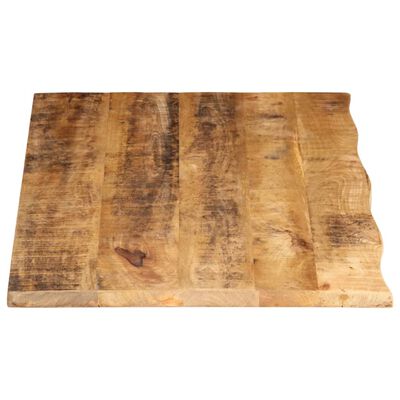 vidaXL Table Top 120x60x2.5 cm Live Edge Solid Wood Rough Mango