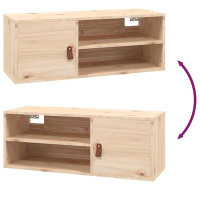 vidaXL Wall Cabinets 2 pcs 80x30x30 cm Solid Wood Pine