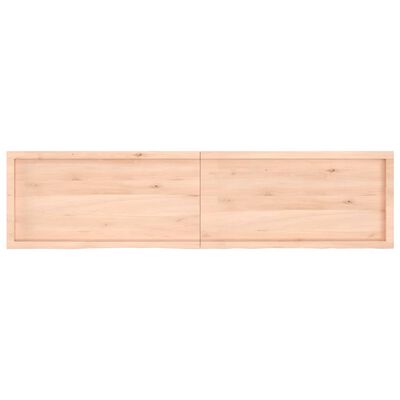 vidaXL Bathroom Countertop 200x50x(2-4) cm Untreated Solid Wood