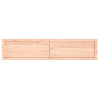 vidaXL Bathroom Countertop 180x40x(2-6) cm Untreated Solid Wood