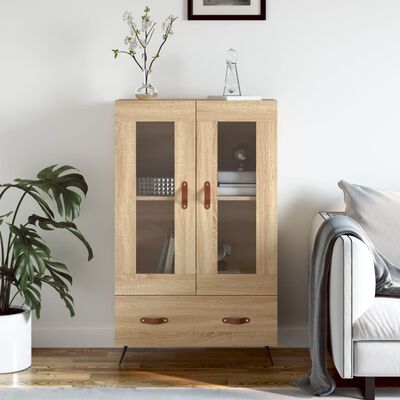 vidaXL Highboard Sonoma Oak 69.5x31x115 cm Engineered Wood