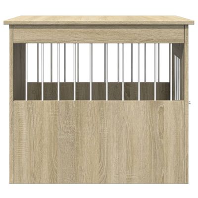 vidaXL Dog Crate Furniture Sonoma Oak 55x75x65 cm Engineered Wood