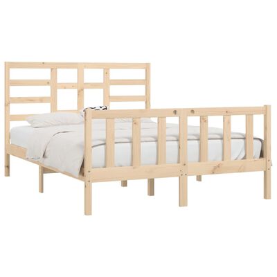 vidaXL Bed Frame without Mattress 120x200 cm Solid Wood Pine