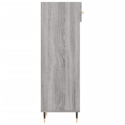 vidaXL Shoe Cabinet Grey Sonoma 30x35x105 cm Engineered Wood