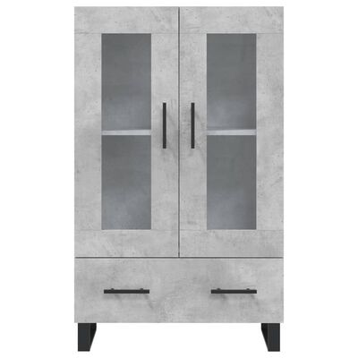 vidaXL Highboard Concrete Grey 69.5x31x115 cm Engineered Wood