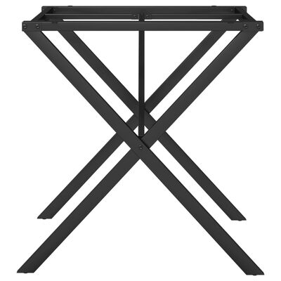 vidaXL Dining Table Legs X-Frame 70x70x73 cm Cast Iron