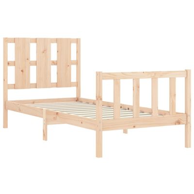 vidaXL Bed Frame without Mattress 90x200 cm Solid Wood Pine