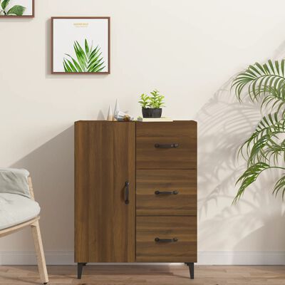 vidaXL Sideboard Brown Oak 69.5x34x90 cm Engineered Wood