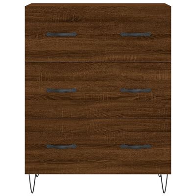 vidaXL Sideboard Brown Oak 69.5x34x90 cm Engineered Wood