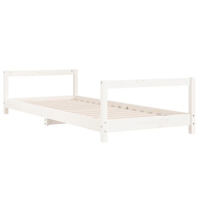 vidaXL Kids Bed Frame White 90x190 cm Solid Wood Pine