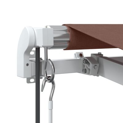 vidaXL Automatic Retractable Awning Brown 400x300 cm