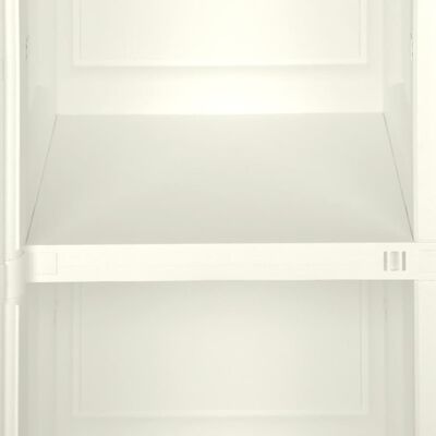 vidaXL Plastic Cabinet 40x43x85.5 cm Wood Design Vanilla Ice