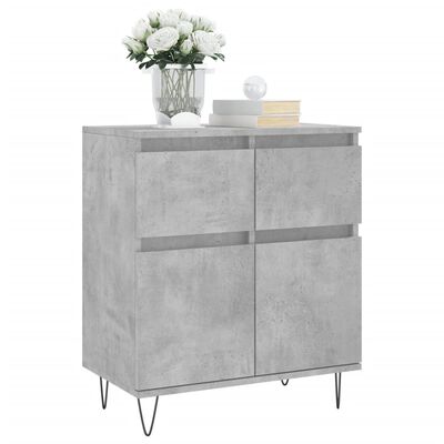 vidaXL Sideboard Concrete Grey 60x35x70 cm Engineered Wood