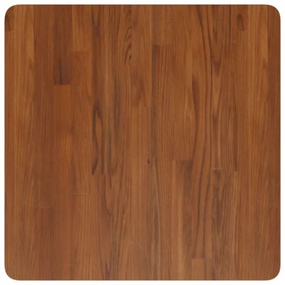 vidaXL Square Table Top Dark Brown 60x60x4cm Treated Solid Wood Oak