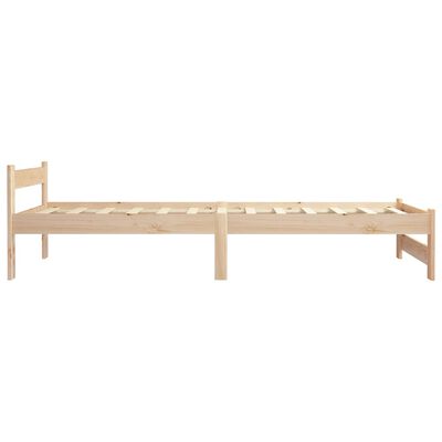 vidaXL Bed Frame without Mattress Solid Pine Wood 100x200 cm