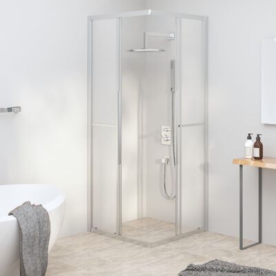 vidaXL Shower Cabin Frosted ESG 70x70x180 cm