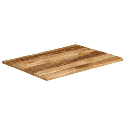 vidaXL Table Top Live Edge 90x80x2.5 cm Solid Wood Rough Mango