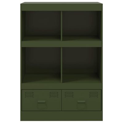 vidaXL Highboard Olive Green 67x39x95 cm Steel