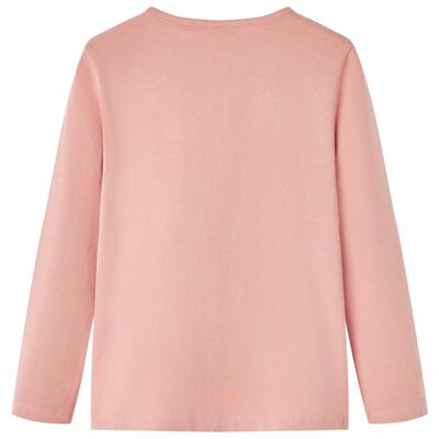 Kids' T-shirt with Long Sleeves Light Pink 116