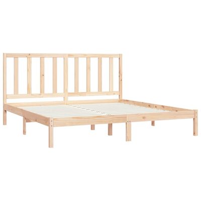 vidaXL Bed Frame without Mattress Solid Wood Pine 200x200 cm