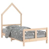 vidaXL Kids Bed Frame 80x160 cm Solid Wood Pine