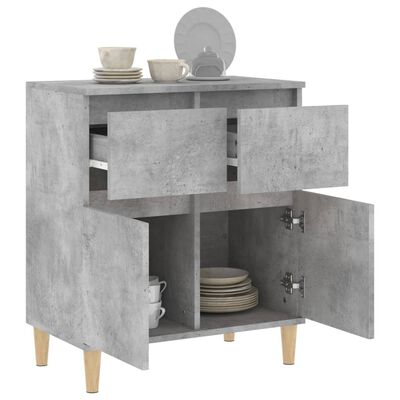 vidaXL Sideboard Concrete Grey 60x35x70 cm Engineered Wood