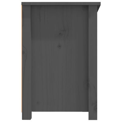 vidaXL TV Cabinet Grey 114x35x52 cm Solid Wood Pine