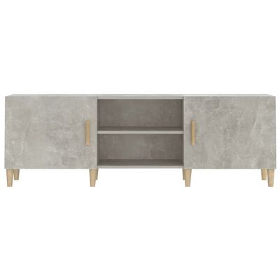 vidaXL TV Cabinet Concrete Grey 150x30x50 cm Engineered Wood