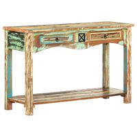 vidaXL Console Table 120x40x75 cm Solid Reclaimed Wood