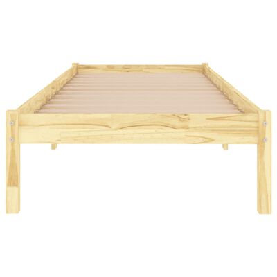 vidaXL Bed Frame without Mattress Solid Wood 100x200 cm