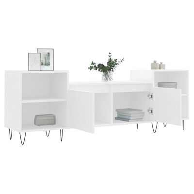 vidaXL TV Cabinet White 160x35x55 cm Engineered Wood