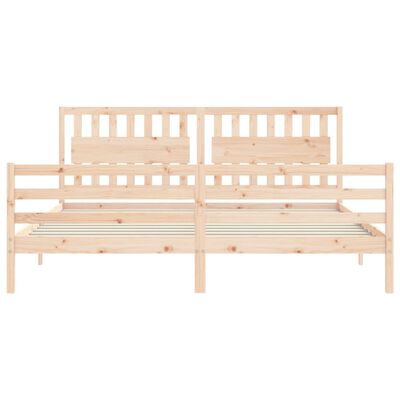 vidaXL Bed Frame without Mattress 200x200 cm Solid Wood