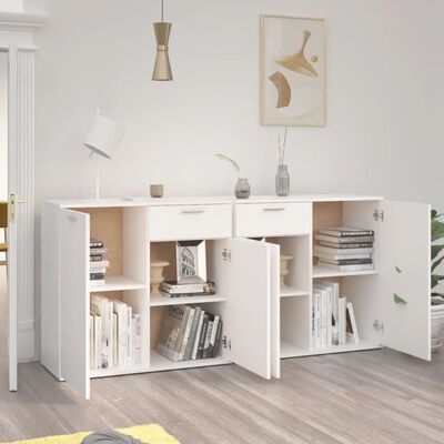 vidaXL Sideboard White 160x36x75 cm Engineered Wood