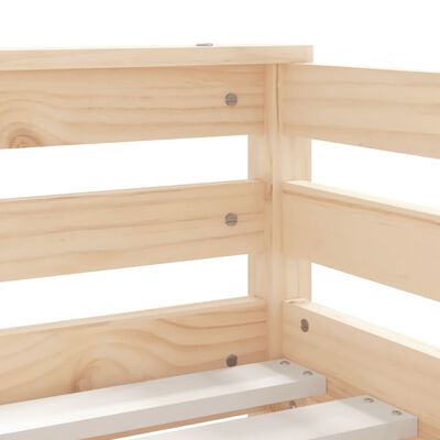 vidaXL Kids Bed Frame with Drawers 70x140 cm Solid Wood Pine