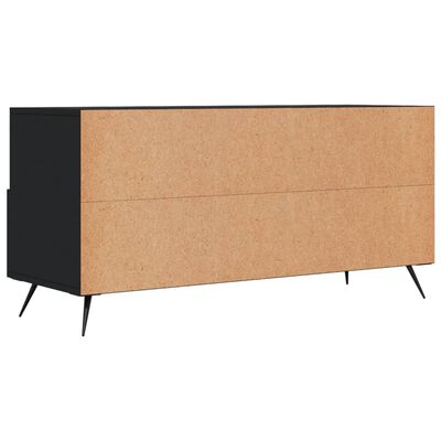 vidaXL TV Cabinet Black 102x36x50 cm Engineered Wood