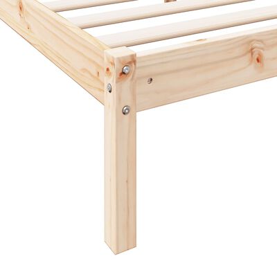 vidaXL Extra Long Bed Frame without Mattress 80x210 cm Solid Wood Pine