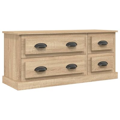 vidaXL TV Cabinet Sonoma Oak 100x35.5x45 cm Engineered Wood