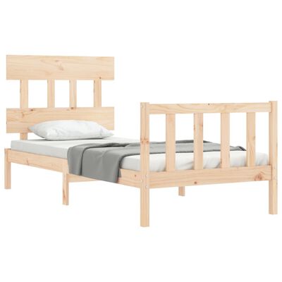 vidaXL Bed Frame without Mattress 100x200 cm Solid Wood Pine