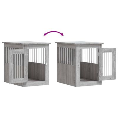 vidaXL Dog Crate Furniture Grey Sonoma 45x62x59 cm Engineered Wood