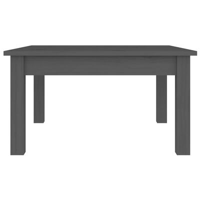 vidaXL Coffee Table Grey 55x55x30 cm Solid Wood Pine