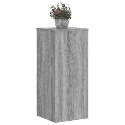 vidaXL Plant Stands 2 pcs Grey Sonoma 30x30x70 cm Engineered wood