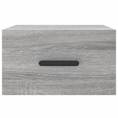 vidaXL Wall-mounted Bedside Cabinets 2 pcs Grey Sonoma 35x35x20 cm