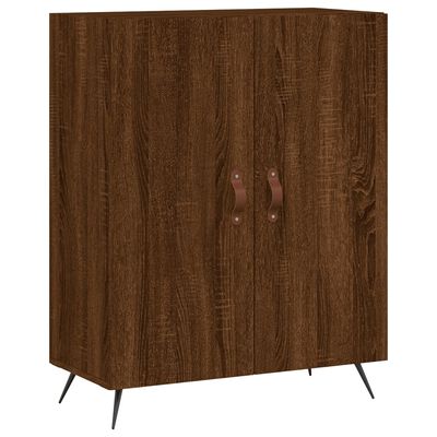 vidaXL Highboard Brown Oak 69.5x34x180 cm Engineered Wood