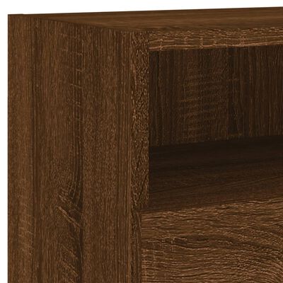 vidaXL TV Wall Cabinets 2 pcs Brown Oak 80x30x30 cm Engineered Wood